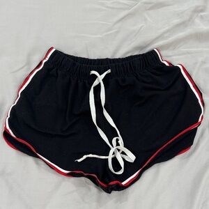 Black and Red Women's Shorts